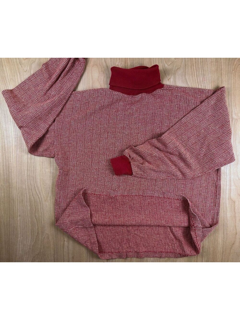 Vintage 60s Izod Lacoste knit turtleneck pattern 100% cotton textured